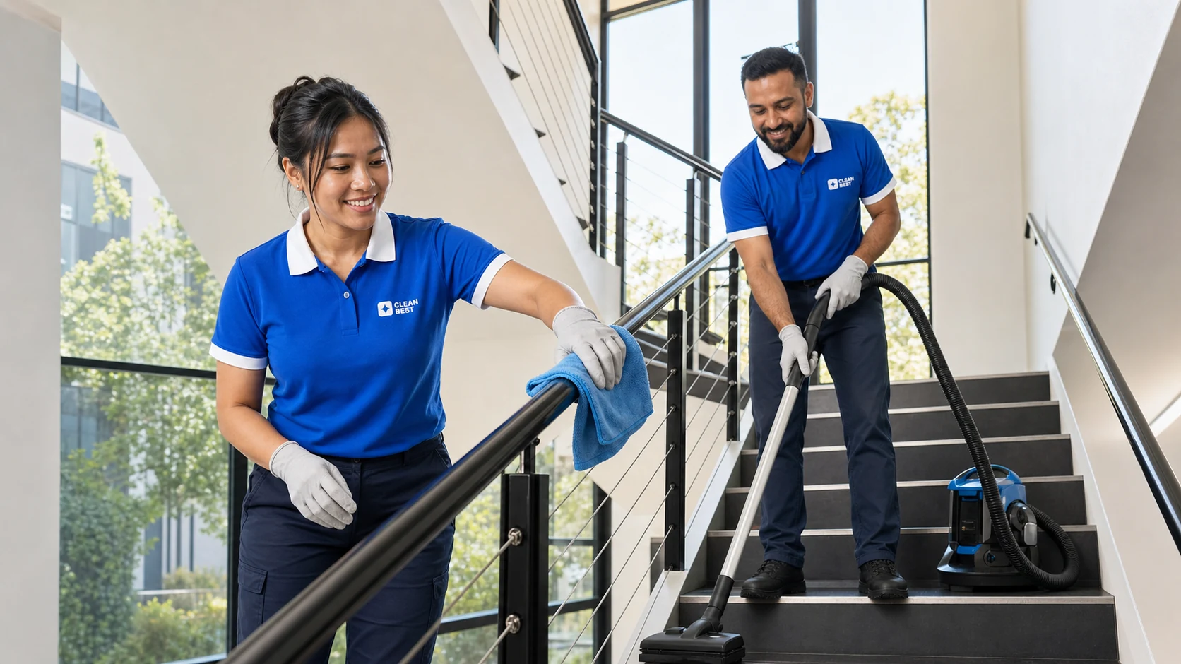 Clean Best cleaner pressure washing a shared strata driveway in Wetherill Park NSW